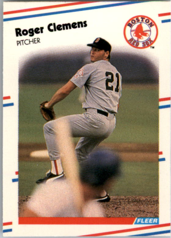 1988 Fleer Mini Baseball Cards 005      Roger Clemens
